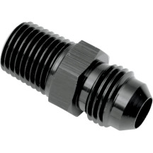 Racor de línea de aceite — 1/8" NPT macho, -6 AN macho, negro