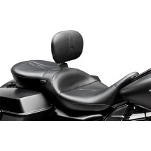 Asiento RT66 con respaldo — 17" conductor, 16" pasajero, almohadilla 12"x7", negro