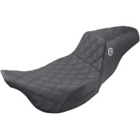 Pro Series SDC Performance Grip Seat — Black, driver 16" x 10", rear 12" x 7.5", 2-up seat