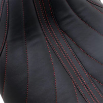 Revere Journey Solo Seat — 29 cm (11-1/2"), Black, Red