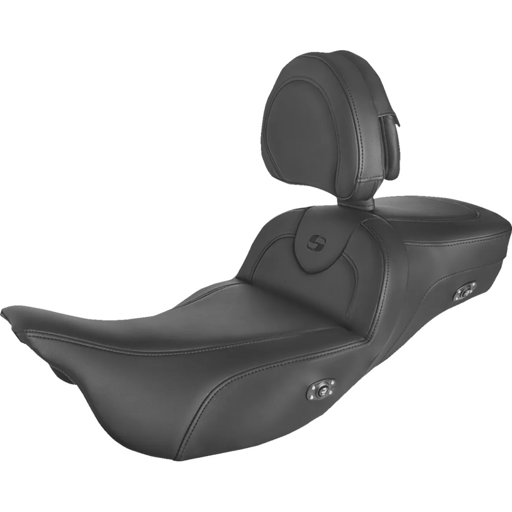 Roadsofa™ Asiento calefactado de alcance extendido — asiento conductor 17-1/2", 31" total, lumbar 6.0", Negro