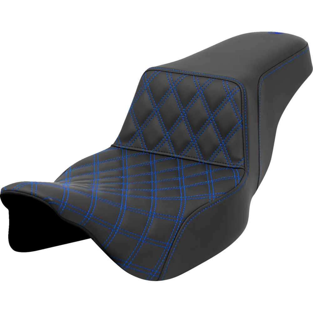 Lattice Stitch Step-Up Seat — 76 cm overall, driver 40.5 cm x 29 cm