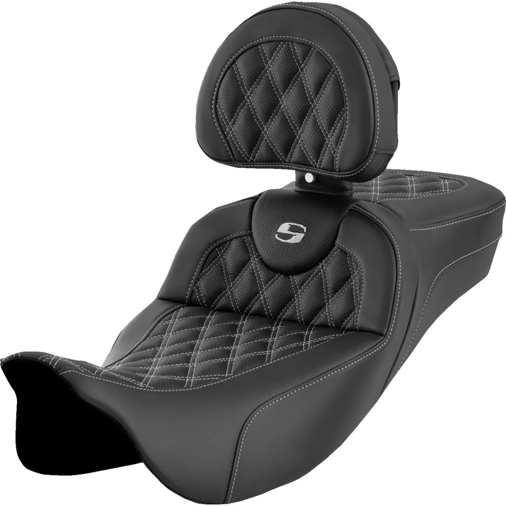 Asiento Roadsofa™ de alcance extendido — 16-1/2" del conductor, 5-1/2" lumbar, Negro