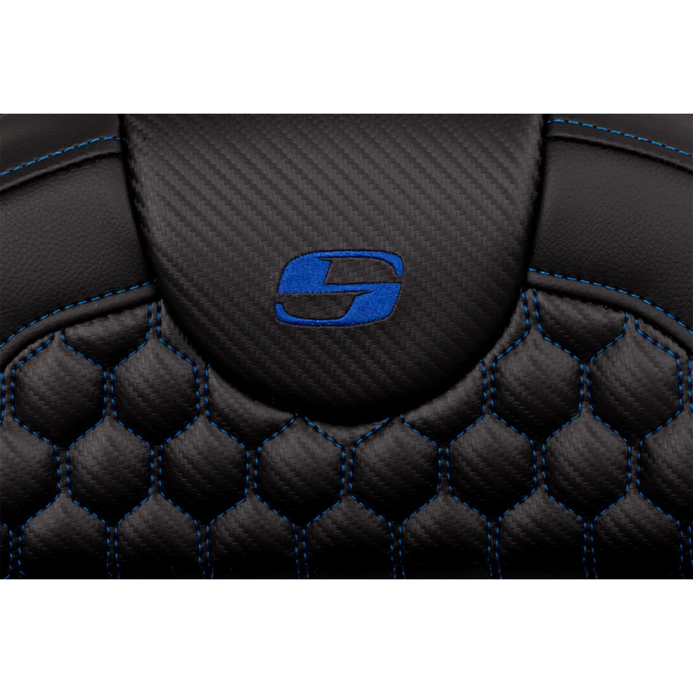 Asiento Honeycomb Roadsofa™ — 78.5 cm total, 44.5 cm conductor, Negro