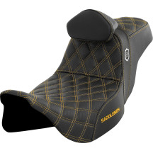 Pro Series SDC Performance Grip Seat — 2-Up, 76 cm (30"), driver 42 cm (16-1/2"), black, gold stitching