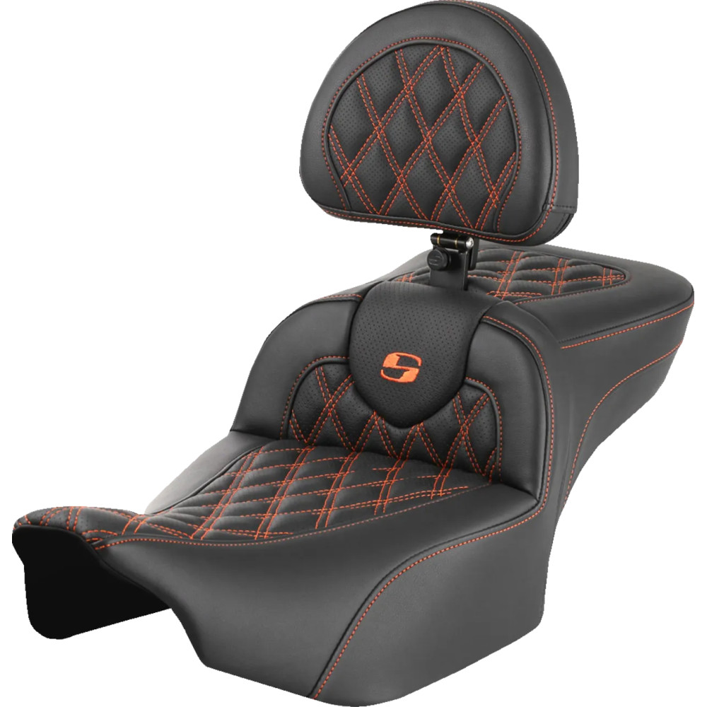 Asiento Roadsofa™ de Alcance Extendido — 17.5" conductor, 14" de ancho, 30.5" total, 5.5" lumbar, Negro