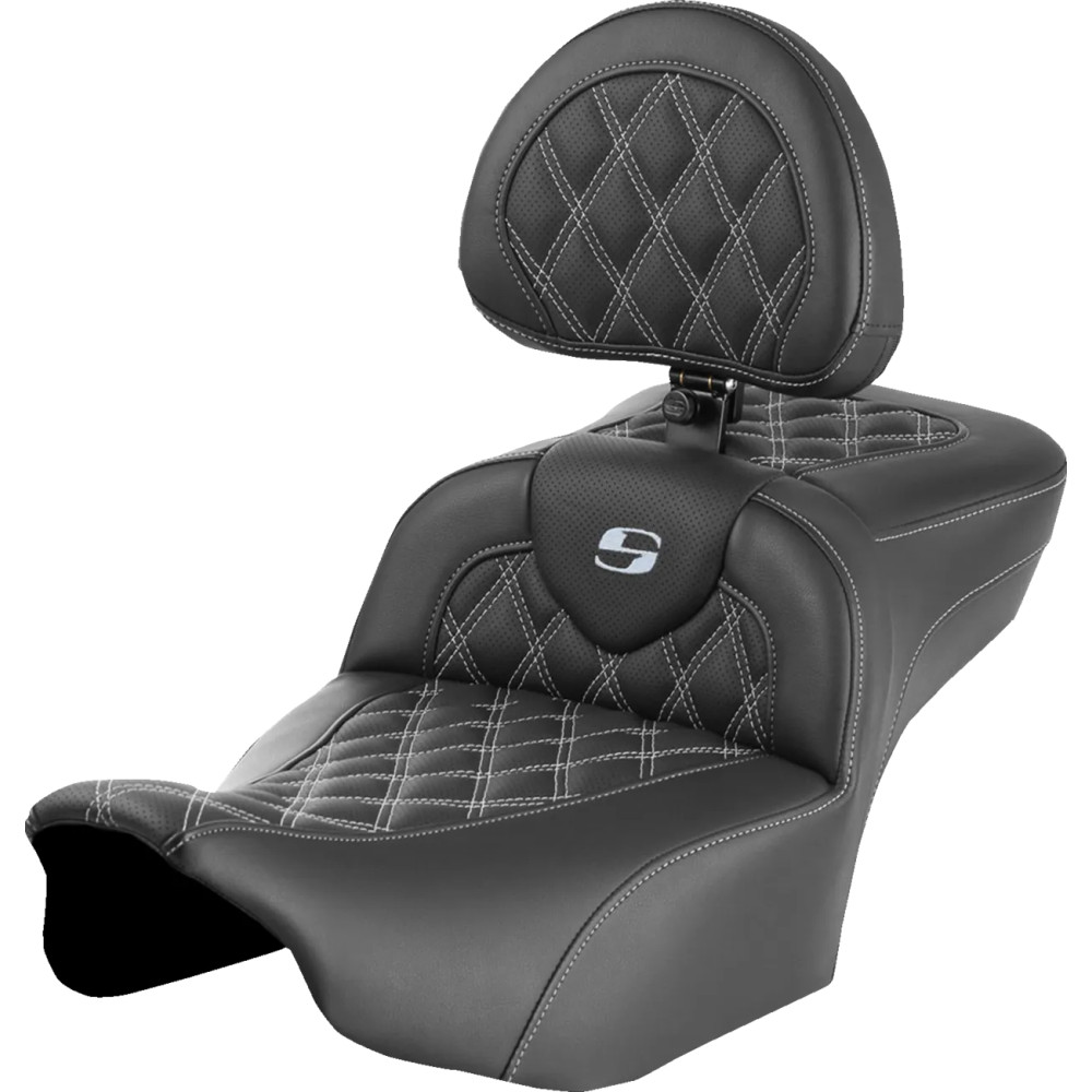 Asiento Roadsofa™ de alcance extendido — 30.5" total, 17.5" conductor, Negro