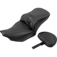 Roadsofa™ Asiento de fibra de carbono — 77.5 cm total, 35.5 cm ancho conductor, Negro