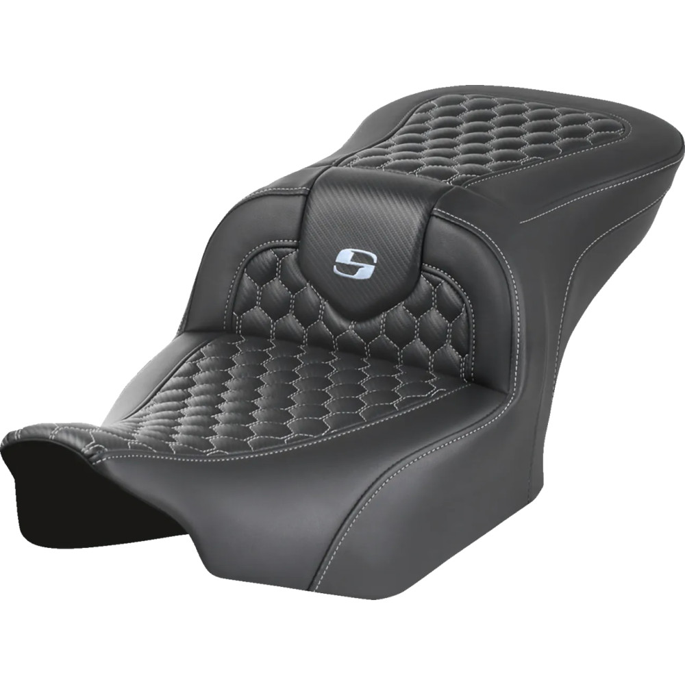 Asiento Honeycomb Roadsofa™ — 77.5 cm longitud total, Negro, Plata