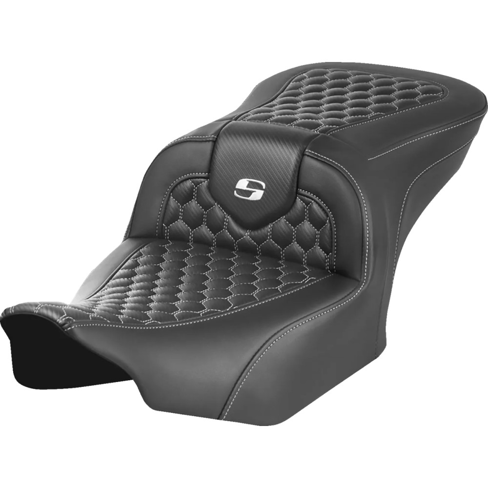 Asiento Honeycomb Roadsofa™ — 77.5 cm total, conductor 40.5×35.5 cm (16"×14"), Negro