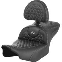 Asiento Roadsofa™ Honeycomb — Largo total 77.5 cm (30-1/2 in), delantero 40.5×35.5 cm (16×14 in), Negro