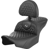 Honeycomb Roadsofa™ Seat — Overall length 30.5 in, Driver 16 in × 14 in, Black, Gray