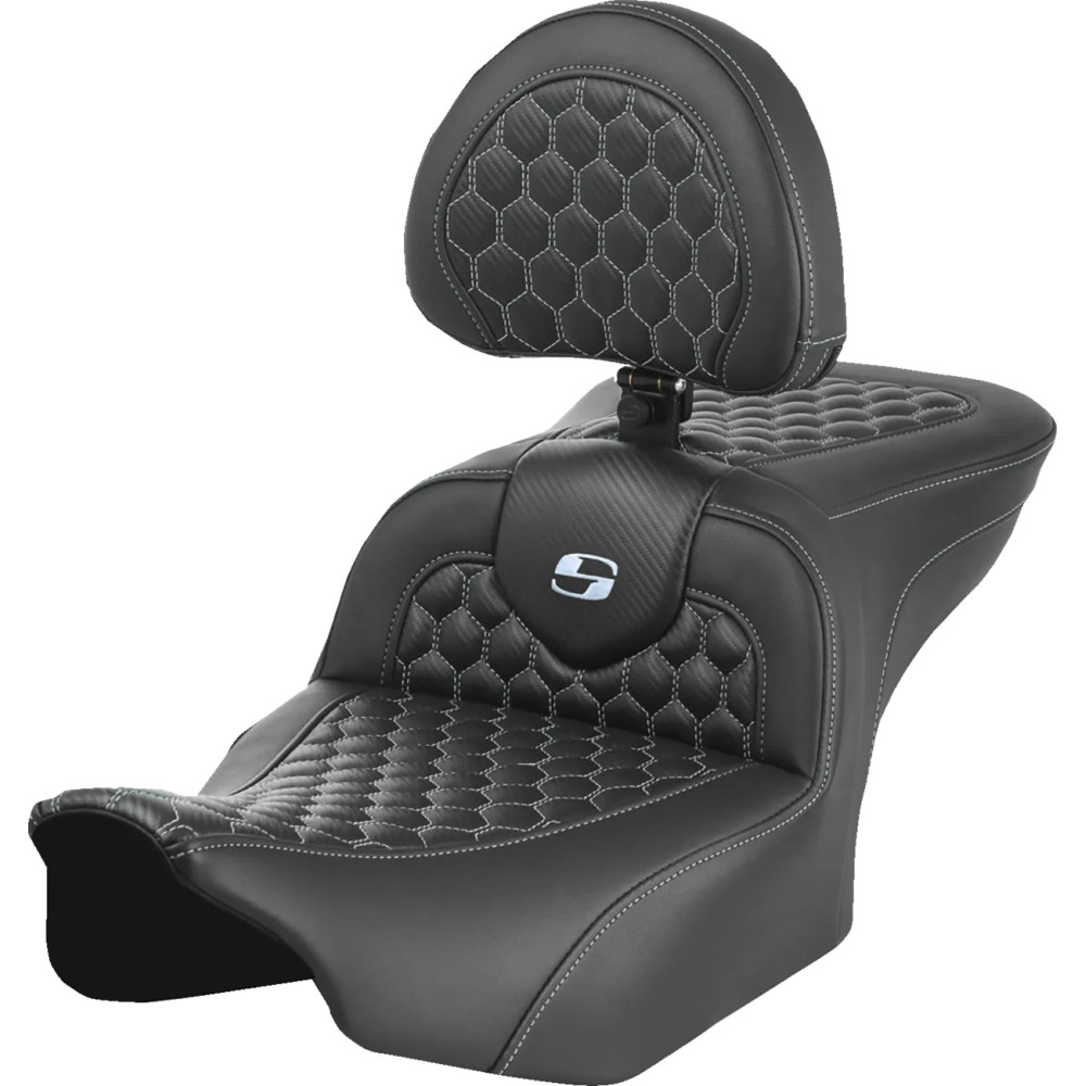 Asiento Honeycomb Roadsofa™ — 77.5 cm (30.5 in), conductor 40.5 cm (16 in), Negro