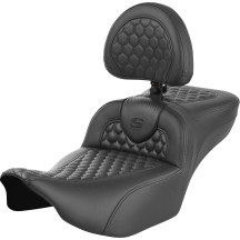 Asiento Roadsofa™ de alcance extendido — 44.5 cm largo conductor, 35.5 cm ancho conductor, 13.97 cm lumbar, Negro