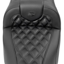 Asiento Roadsofa™ con costura en rejilla — 77.5 cm total, conductor 40.5×35.5 cm, Negro