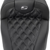 Roadsofa™ Lattice Stitch Seat — 77.5 cm (30.5") overall length, 40.5 cm (16") driver length, Black