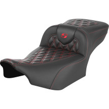 Asiento Roadsofa™ de Alcance Extendido — 44.5 cm conductor, 13.97 cm lumbar, Negro, Rojo