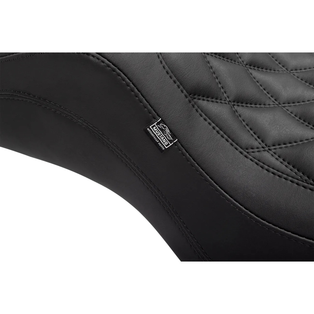 Asiento Double Diamond Squareback — 2 plazas, Negro