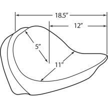 Backrest Compatible Solo Seat — Smooth
