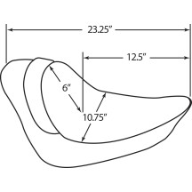 Backrest Compatible Solo Seat — Smooth