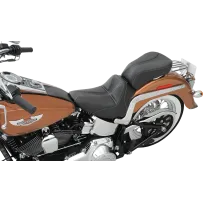 Dominator Pillion Pad - Standard Reach - Black w/ Gray Stitching