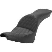 Explorer Lattice Stitch Seat — Black, Fits standard tank, 30.5 in overall