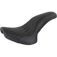 Profiler™ Lattice Stitch Seat — 2-Up, Driver 33×23 cm, Rear 28×13 cm, Fits Standard tank, Black