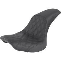 Profiler™ Lattice Stitch Seat — Black, driver 34.5×28 cm, rear 30.5×13 cm