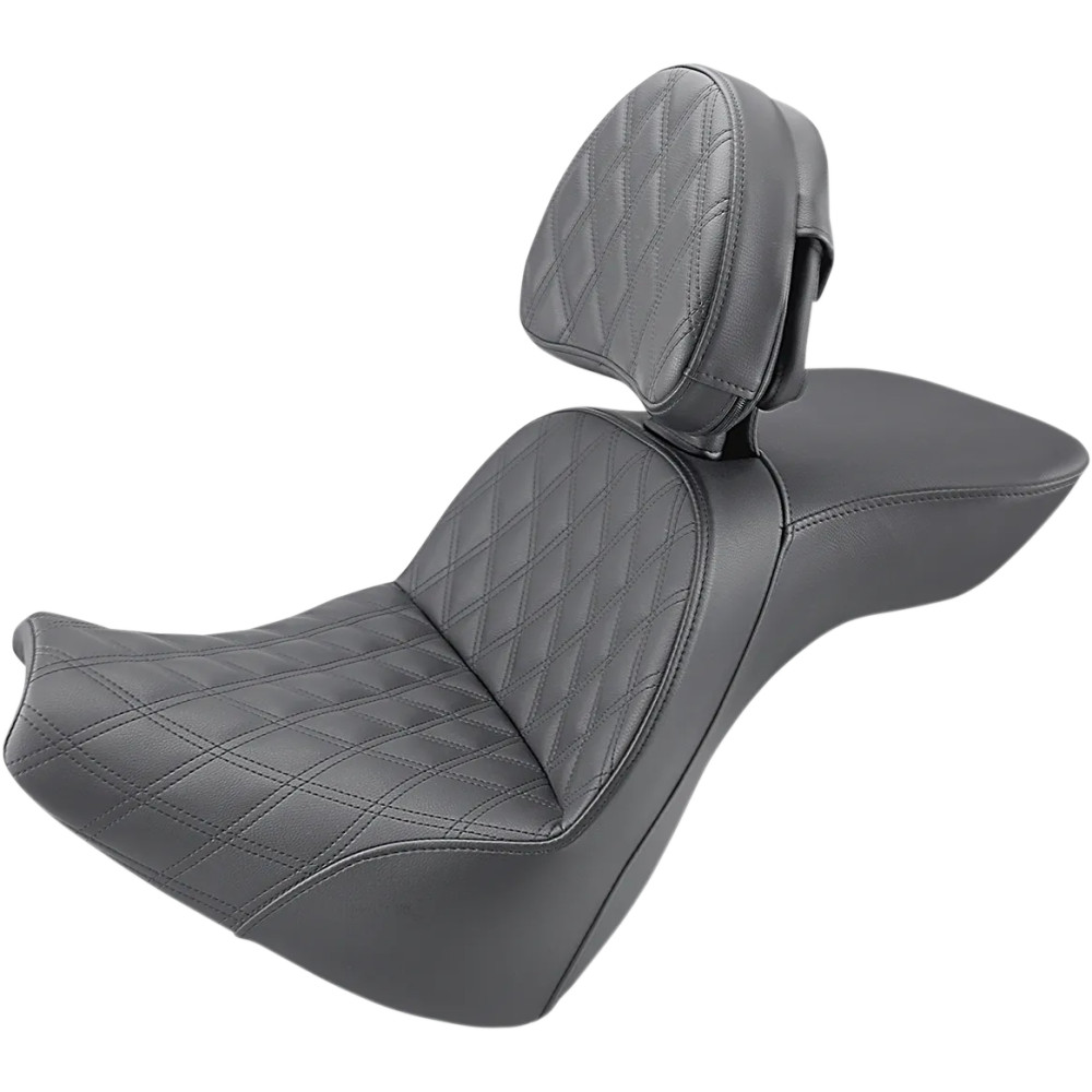 Explorer Lattice Stitch Seat — Black, 2-Up, 28.5 in Explorer Lattice Stitch Seat — Black, 2-Up, 28.5 in