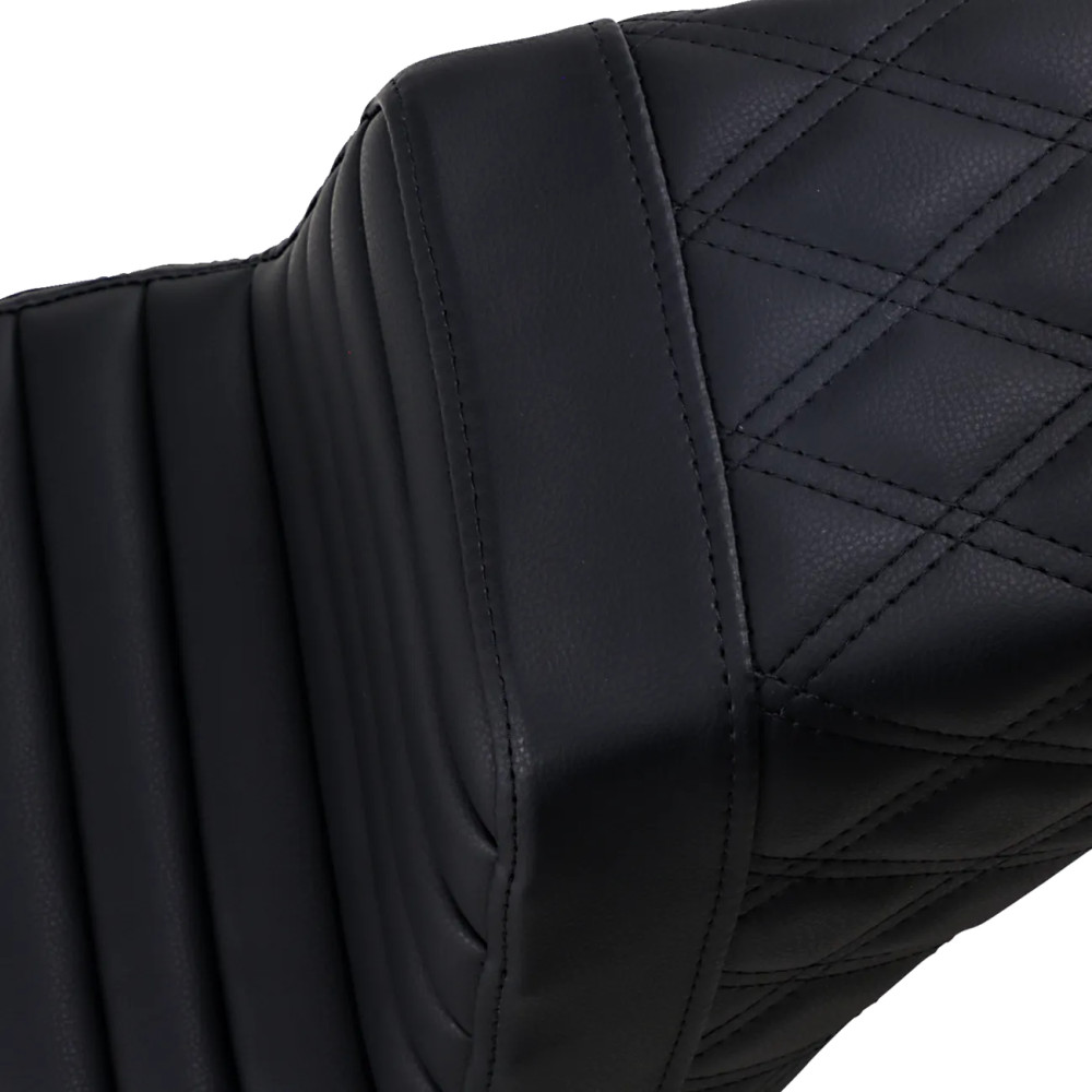 Step-Up Seat — Rear Lattice Stitch/Front Tuck-n-Roll Step-Up Seat — Rear Lattice Stitch/Front Tuck-n-Roll