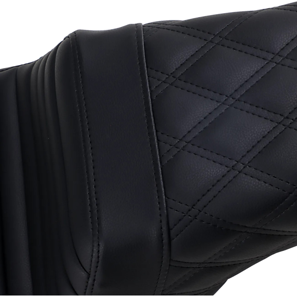 Step-Up Seat — Rear Lattice Stitch/Front Tuck-n-Roll Step-Up Seat — Rear Lattice Stitch/Front Tuck-n-Roll