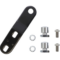 Bare Bones Series Pillion Pad — 23 cm (9"), 16.5–18 cm (6.5"–7") tapered, Standard fitment, Black