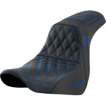 Asiento Pro Series SDC Performance Grip — asiento 2-up, 75 cm total, conductor 37 cm×29 cm, negro, costura azul