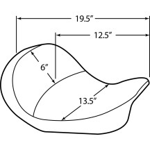 Asiento Solo con Opción de Respaldo EZ Glide II™