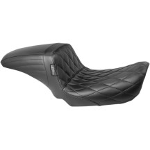 Kickflip Asiento — 29-1/2 in total, piloto 15-1/2 in, pasajero 11-1/2 in, Negro