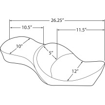 2-Up Double Bucket Vinyl Seat