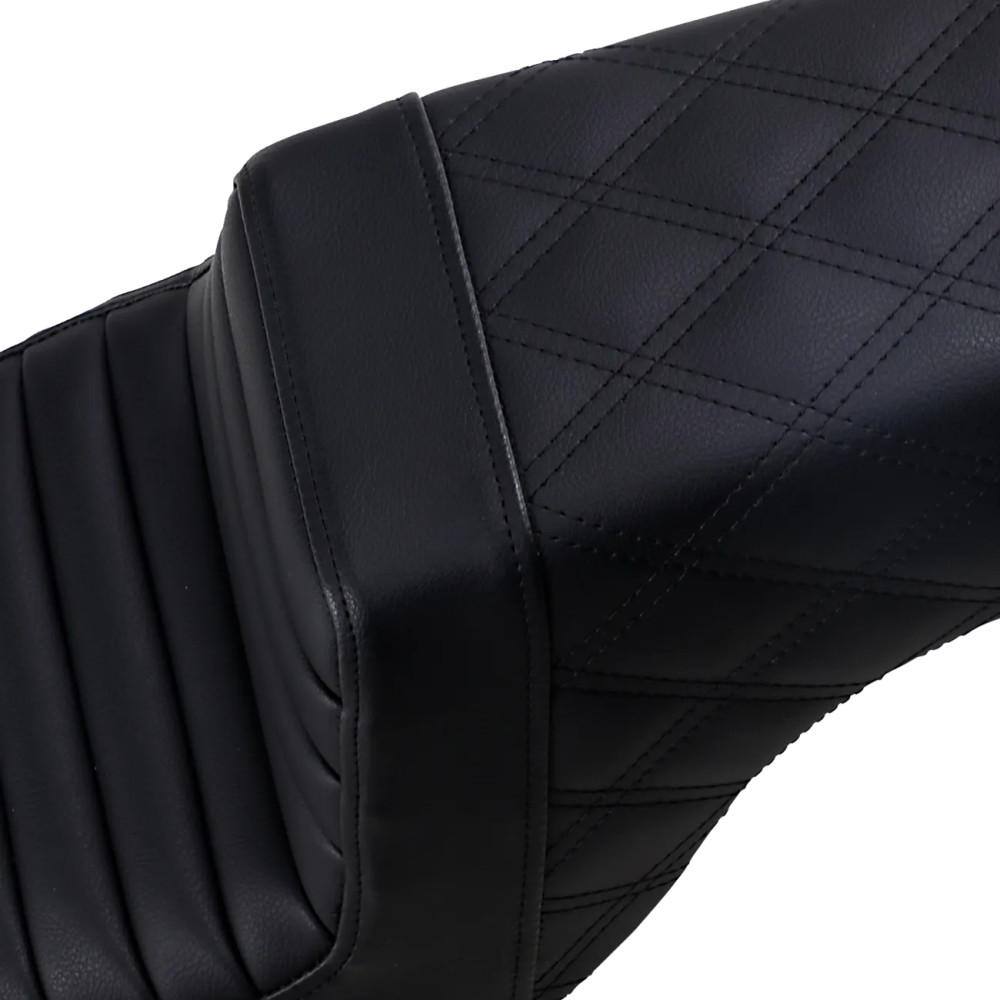 Step-Up Seat — Rear Lattice Stitch/Front Tuck-n-Roll Step-Up Seat — Rear Lattice Stitch/Front Tuck-n-Roll