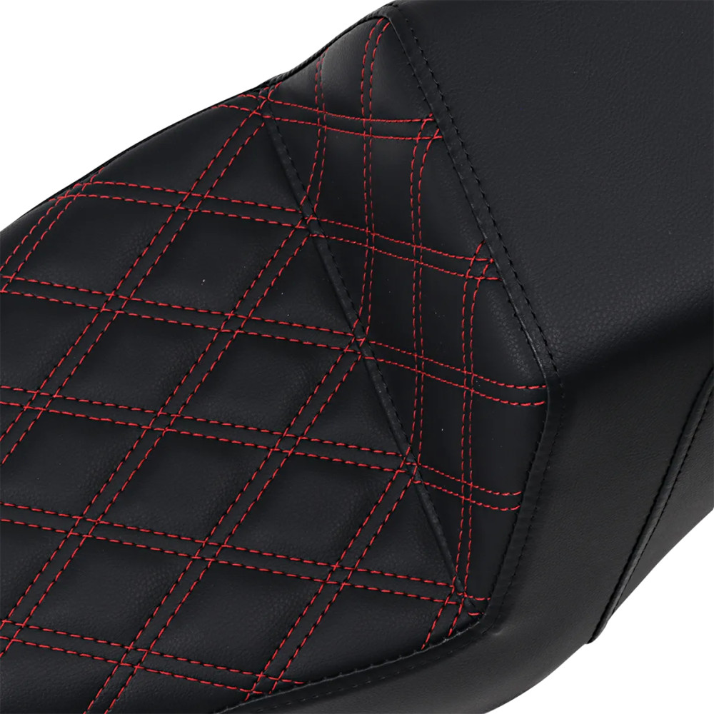 Step-Up Seat — Red Stitching/Front Lattice Stitch Step-Up Seat — Red Stitching/Front Lattice Stitch