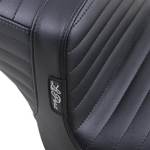 Asiento Tailwhip — 2 plazas, Conductor 32 cm (12-1/2"), Pasajero 19 cm (7-1/2"), Negro