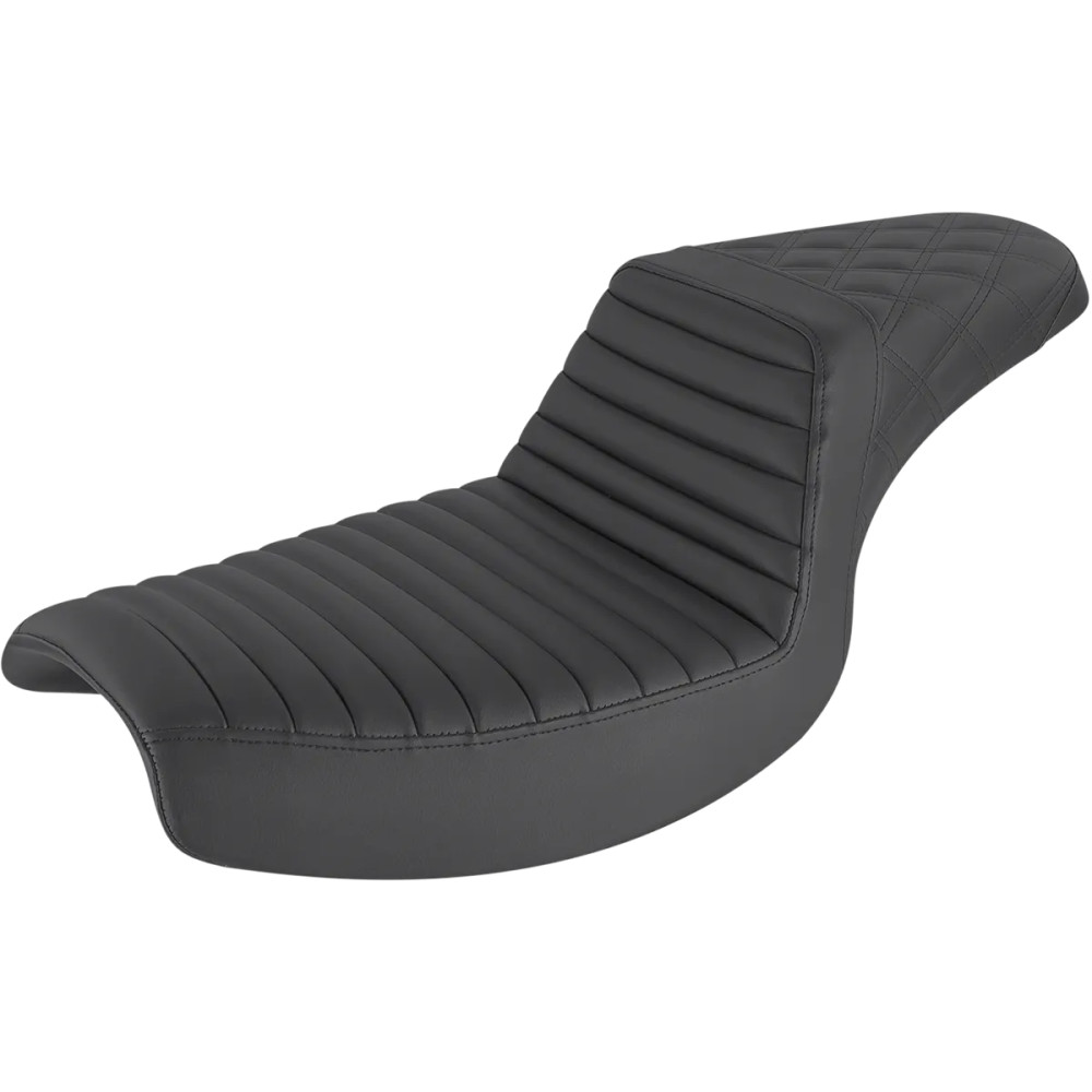 Step-Up Seat — Rear Lattice Stitch/Front Tuck-n-Roll Step-Up Seat — Rear Lattice Stitch/Front Tuck-n-Roll