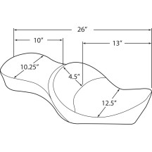 Asiento de Doble Cubo de Perfil Bajo 2-Up de Vinilo
