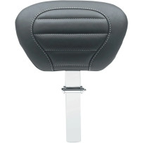 Deluxe Touring Driver Backrest — Black, Gray