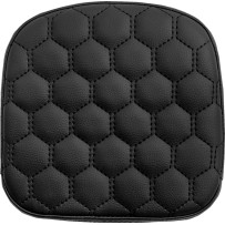 Honeycomb Sissy Bar Pad — 19 cm (7-1/2") H x 19 cm (7-1/2") W, Black