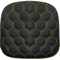 Honeycomb Sissy Bar Pad — 19 cm (7-1/2") H, 19 cm (7-1/2") W, Black
