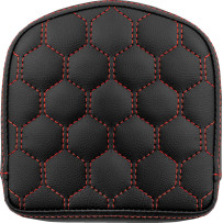 RoadSofa™ Sissy Bar Pad — 6-1/2" wide, Black, Red