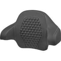 Almohadilla de respaldo Honeycomb para Tour Pack — Compatible con H-D Touring con King Tour Packs, Negro