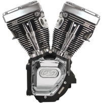 T124 High Compression Long Block Engine — 124" displacement, 10.8:1 compression, 4.625" stroke
