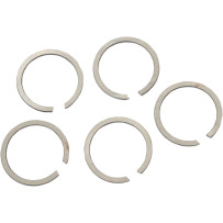 Left Side Crankcase Bearing Spacers — 0.0895" - 0.0905", Chrome, 5-pack