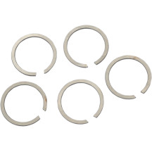 Left Side Crankcase Bearing Spacers — 0.1095\"–0.1105\", 5-pack, Chrome
