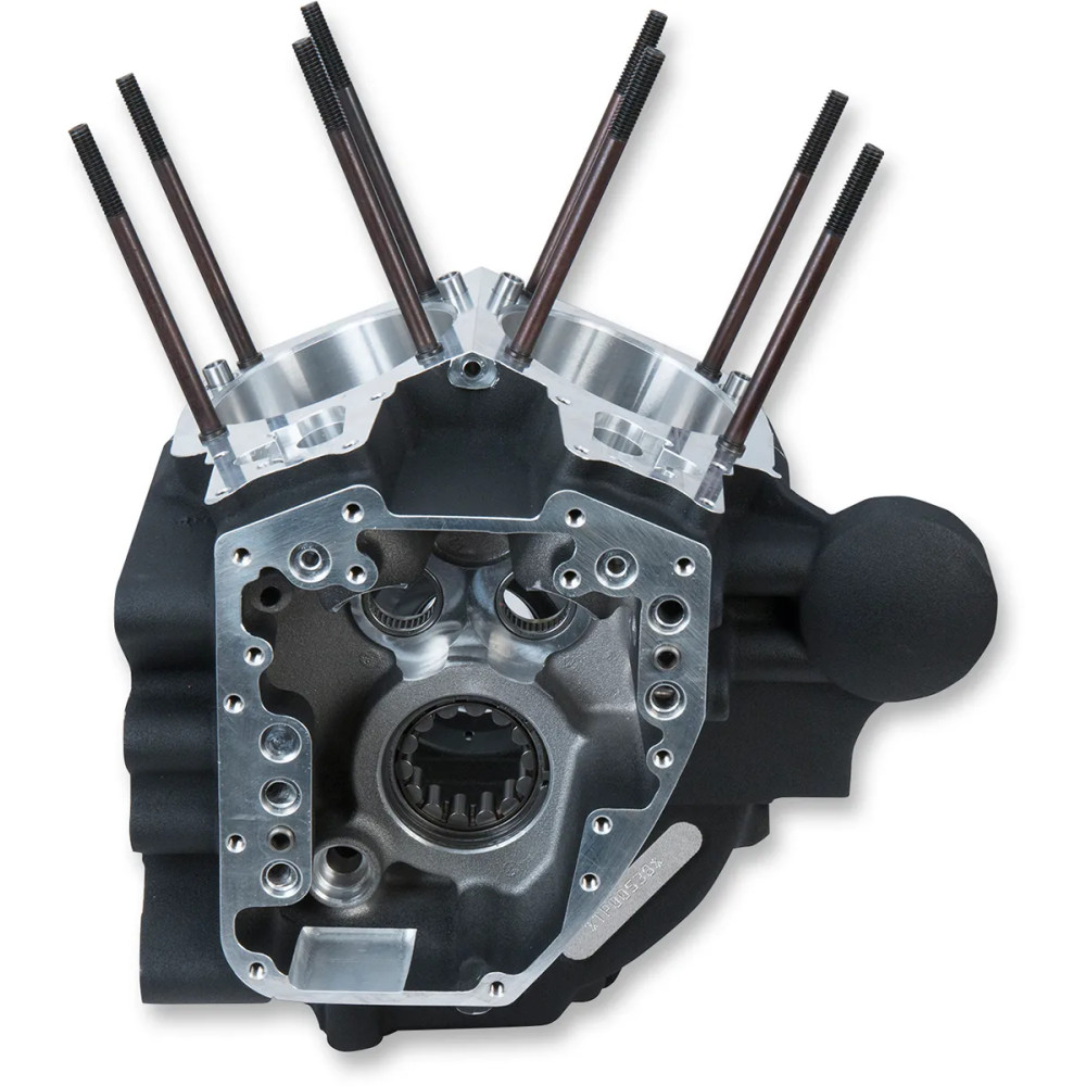 Cárter para Dyna — 4.125" de diámetro, apto para carrera de 4-3/16", negro arrugado acabado en polvo